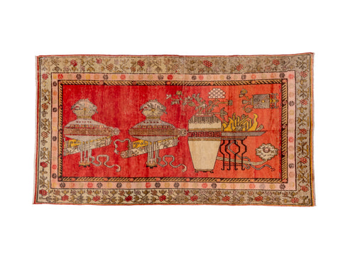 Antique Khotan Area Rug (4' x 8')