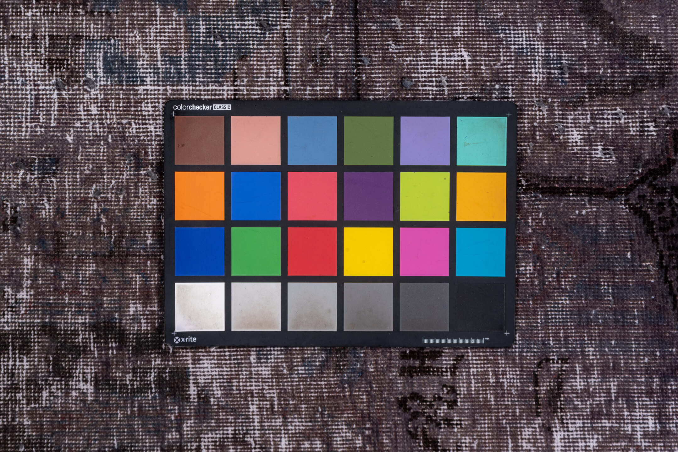 9' x 12' one-of-a-kind handmade vintage Distressed large size rug. Color palette: plum, mauve, charcoal, taupe, slate