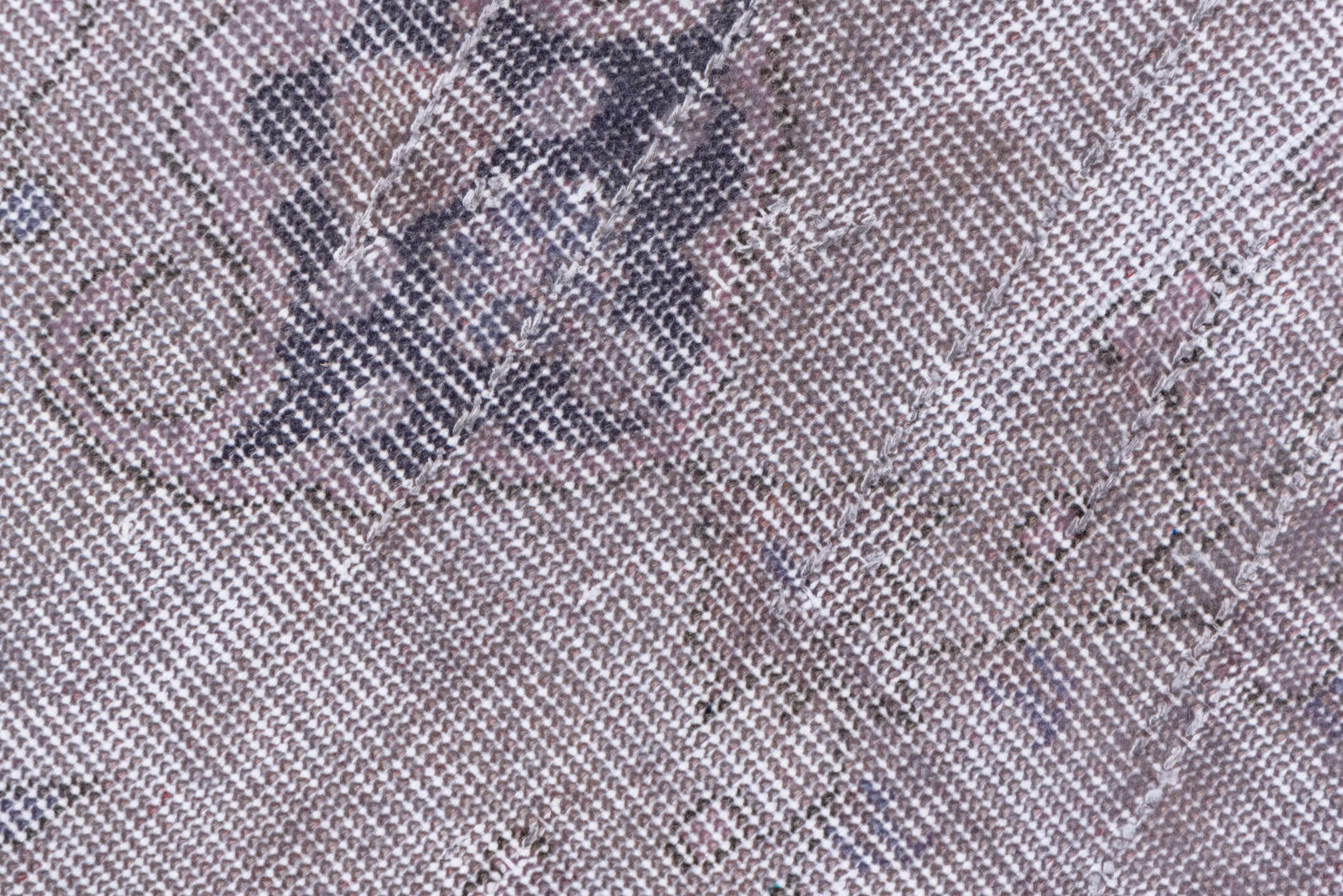 6' x 8' one-of-a-kind handmade vintage Sparta medium size rug. Color palette: gainsboro, gray, light gray, off-white, pink