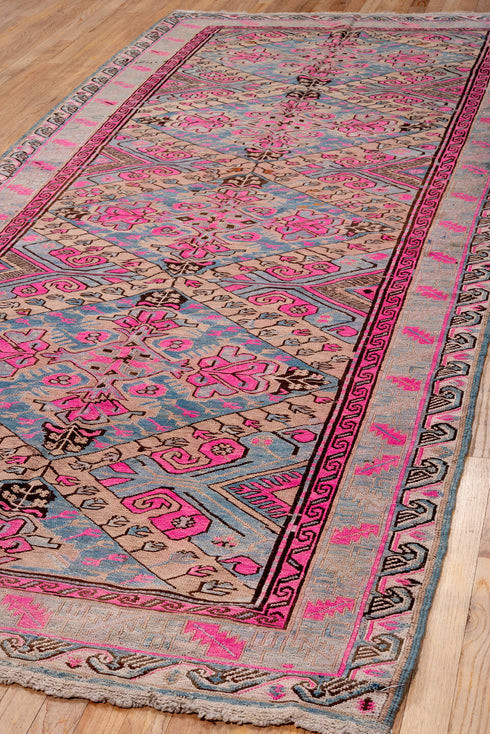 Antique Sumak Runner Rug (4' x 10')