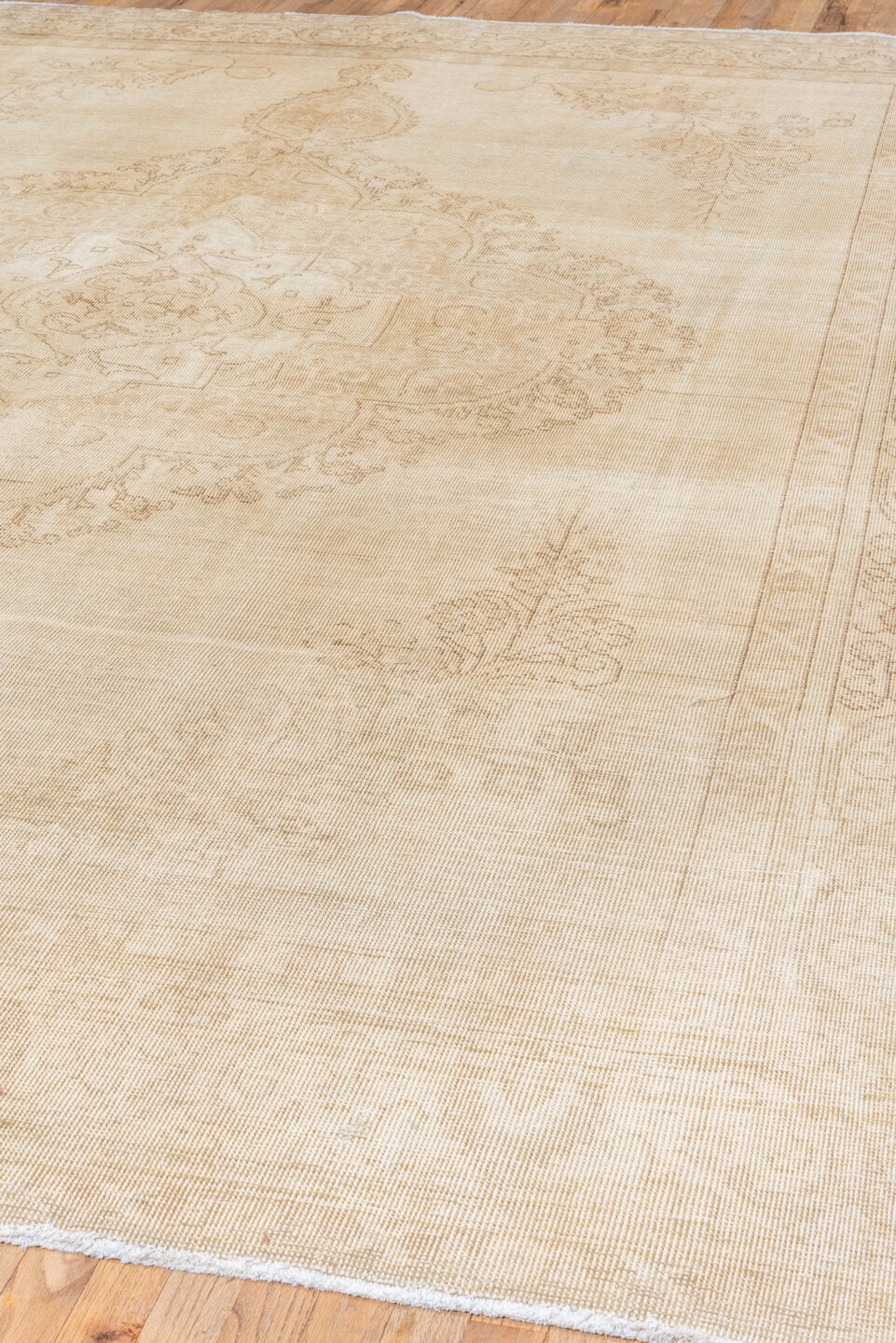 9' x 12' one-of-a-kind handmade vintage Tabriz large size rug. Color palette: brown, gray, light gray, off-white, orange