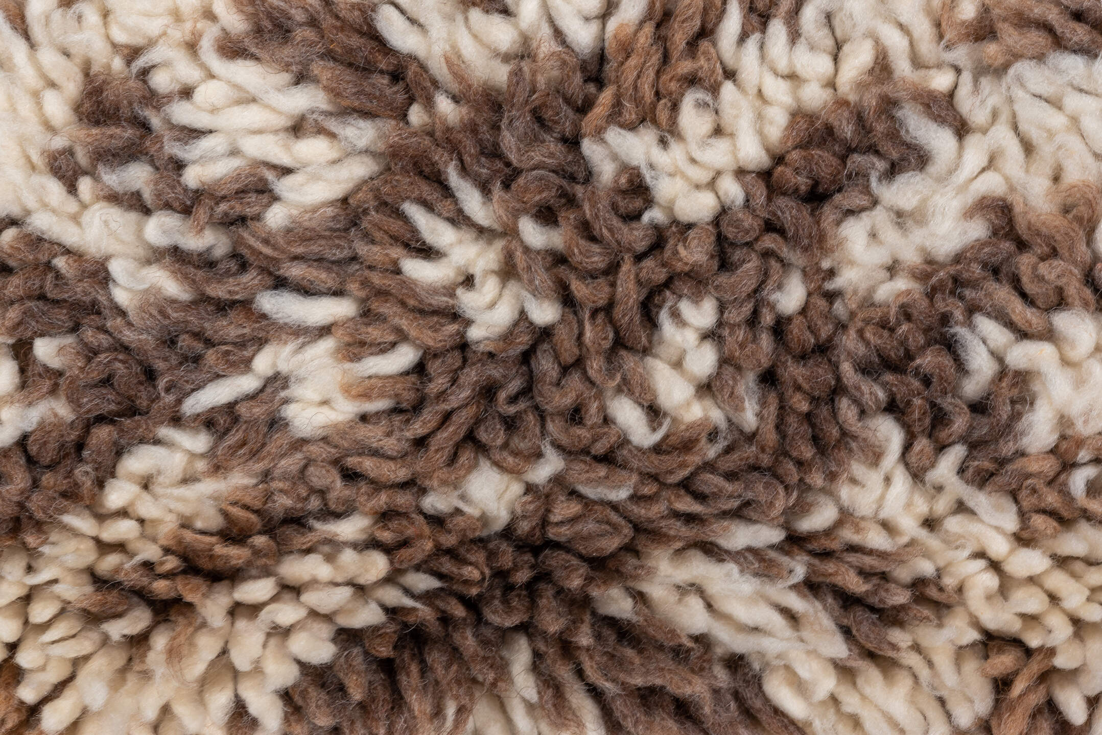 3' x 7' one-of-a-kind handmade vintage Moroccan rug. Color palette: ivory, brown, taupe, cream, beige, gray