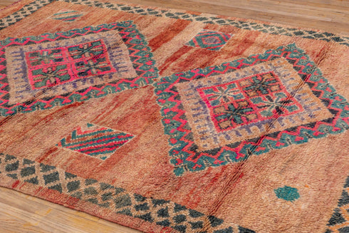 Antique Moroccan Area Rug (6' x 9')