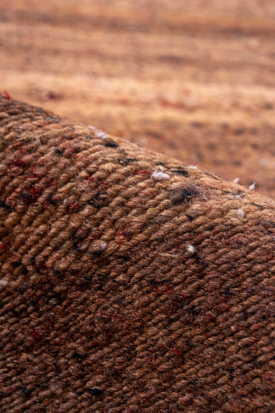 4' x 13' one-of-a-kind handmade antique Kilim runner rug. Color palette: brown, taupe, camel, rose, mahogany, beige, gray
