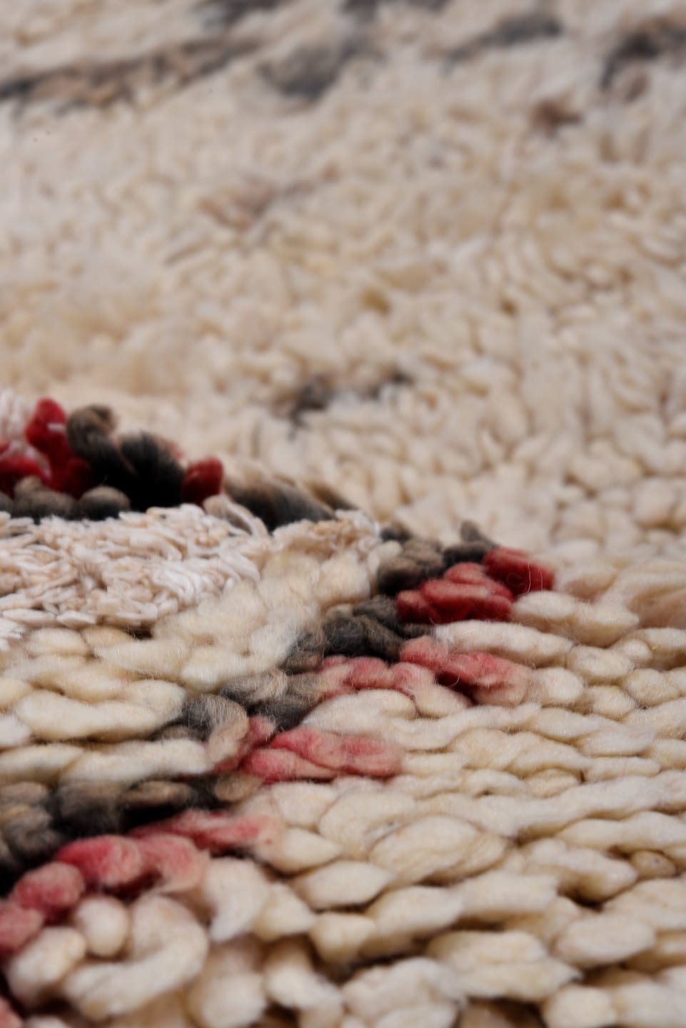 2' x 4' one-of-a-kind handmade vintage Flatweave small size rug. Color palette: ivory, charcoal, rose, cream, brown, gray