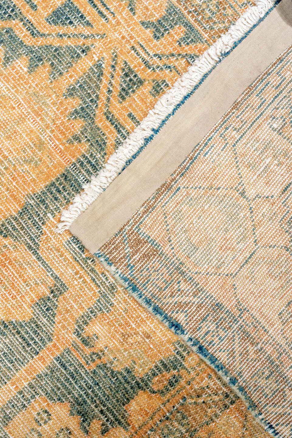 3' x 15' one-of-a-kind handmade antique Malayer runner rug. Color palette: camel, ivory, slate, taupe, beige, charcoal, gray