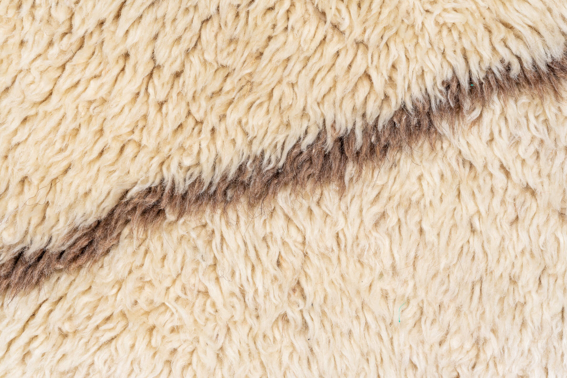 2' x 12' one-of-a-kind handmade vintage Moroccan runner rug. Color palette: ivory, brown, cream, taupe, beige, gray