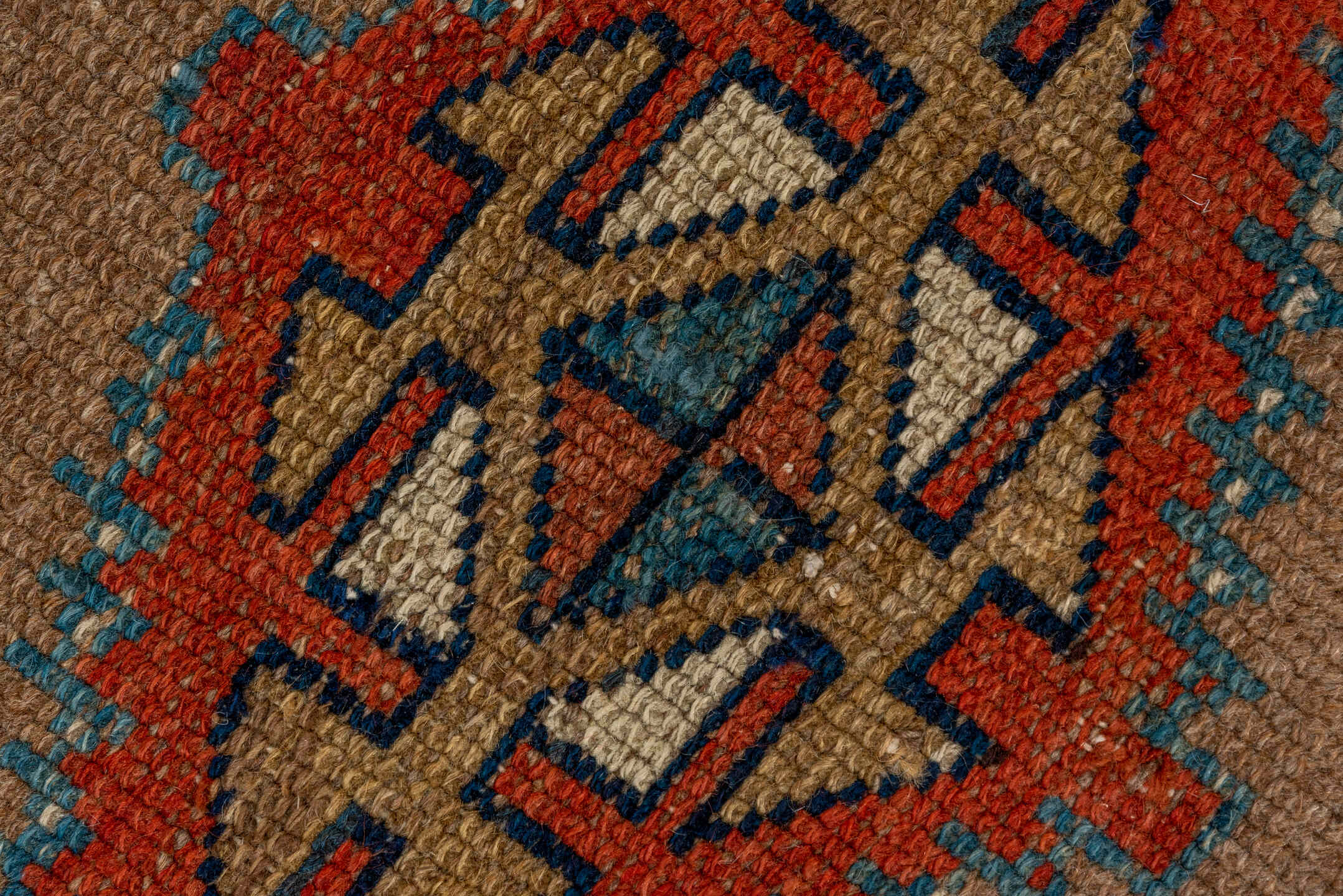 3' x 8' one-of-a-kind handmade vintage Sarab runner rug. Color palette: black, blue, brown, gray, pink, red