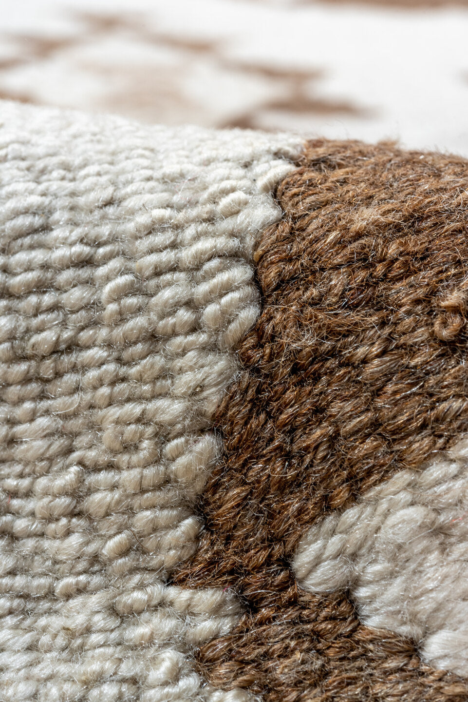 3' x 10' one-of-a-kind handmade vintage Kilim runner rug. Color palette: brown, gray, light gray, off-white, orange, pink