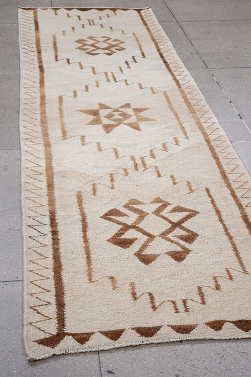 Antique Kilim Runner Rug (3' x 11')