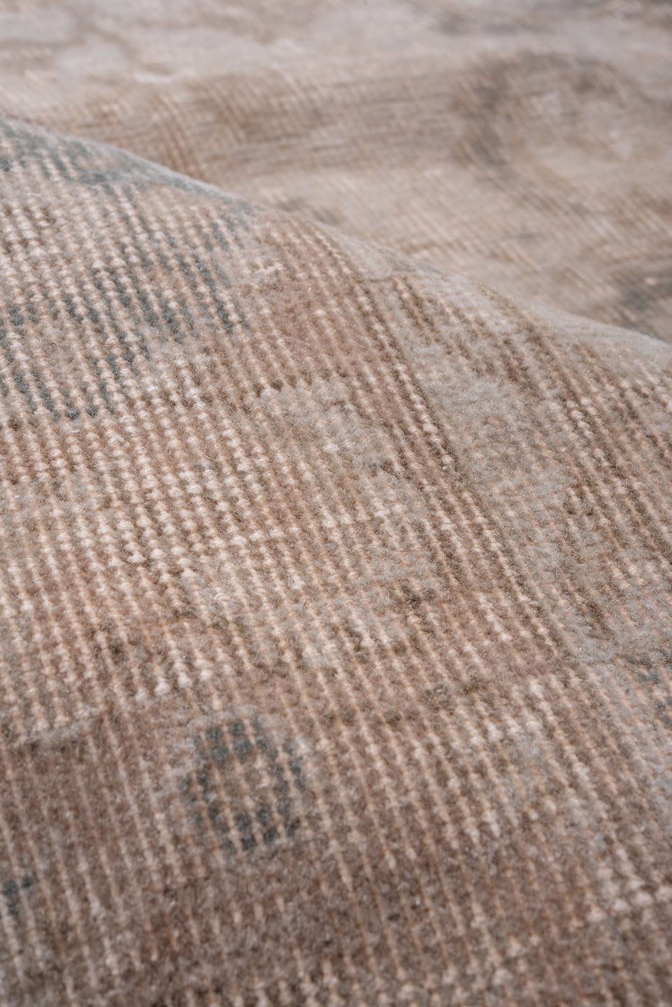 6' x 10' one-of-a-kind handmade antique Sparta large size rug. Color palette: ivory, blush, taupe, pale blue, beige, sand
