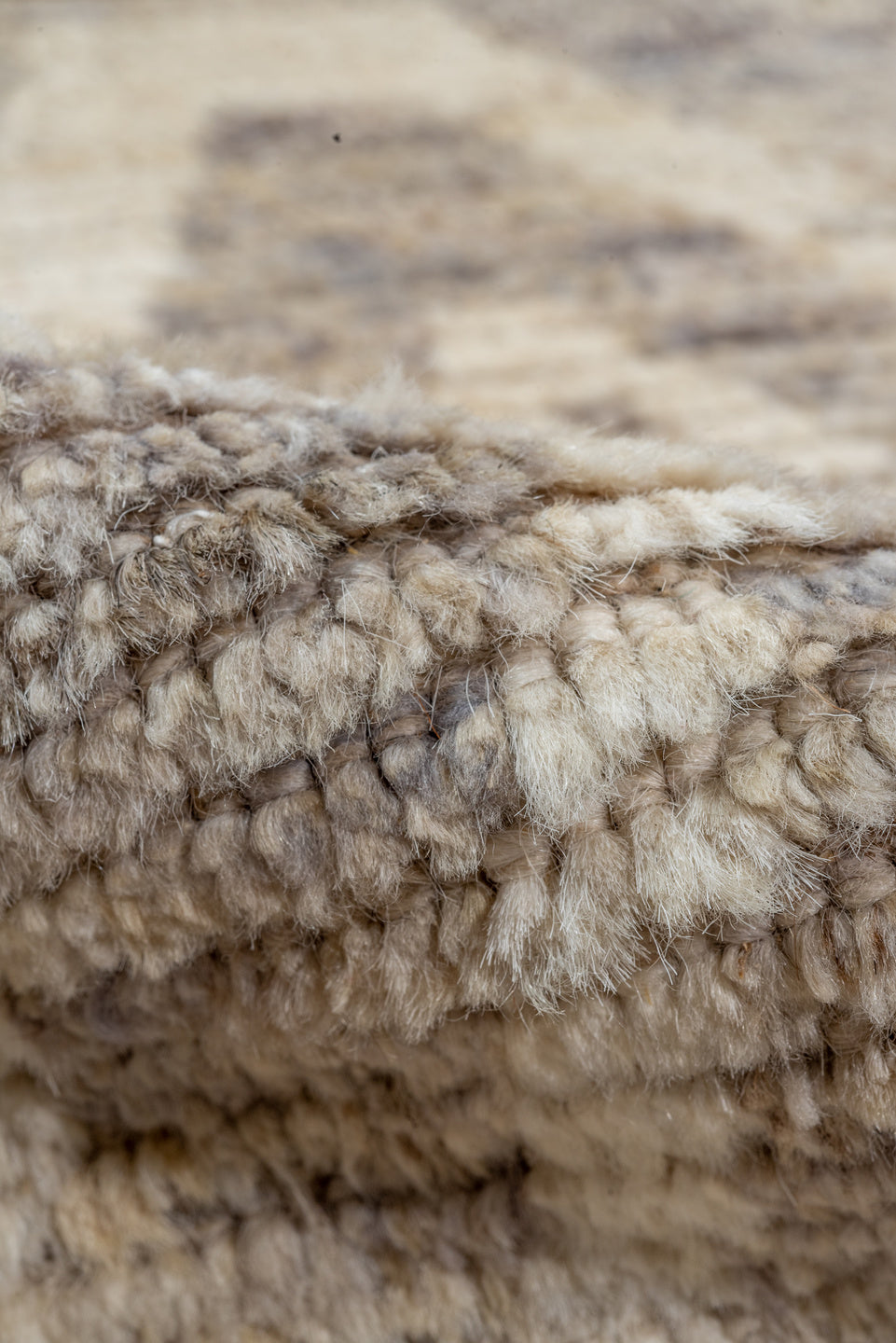 3' x 12' one-of-a-kind handmade vintage Anatolian runner rug. Color palette: brown, dark gray, gray, light gray, off-white