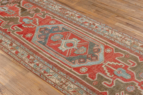 Antique Malayer Runner Rug (3' x 10')