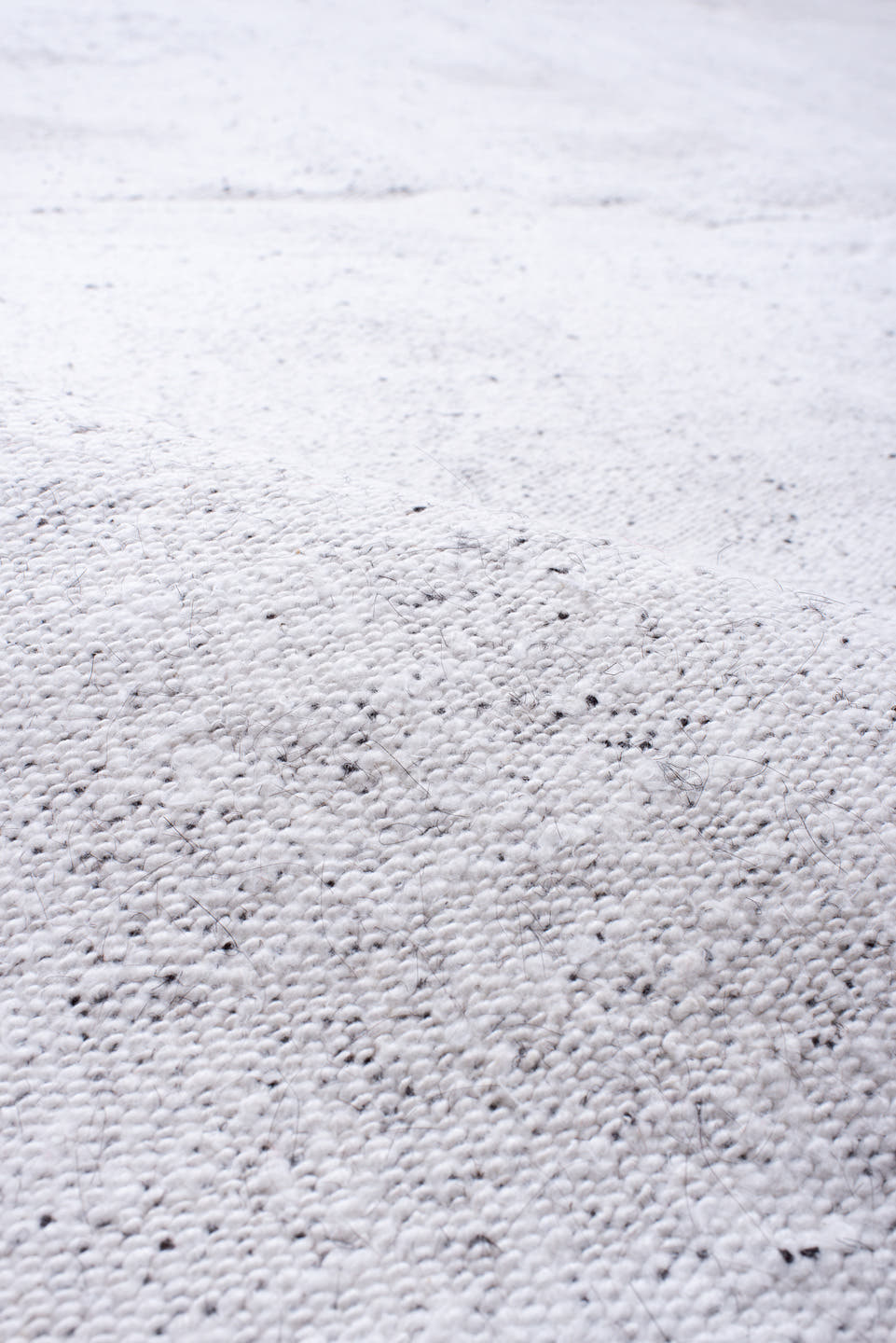 8' x 15' one-of-a-kind handmade antique Flatweave rug. Color palette: ivory, cream, taupe, light gray, beige, gray
