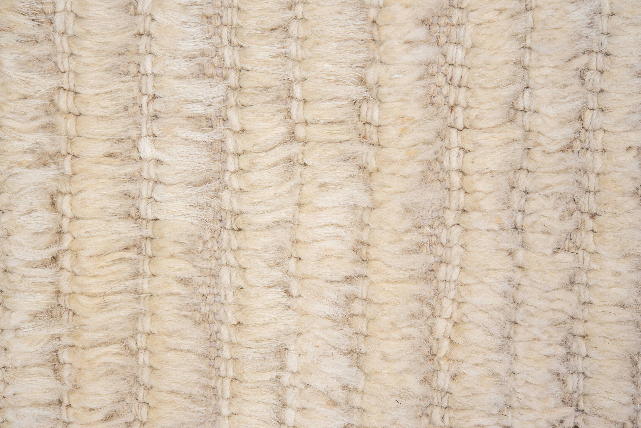 3' x 10' one-of-a-kind handmade vintage Tulu runner rug. Color palette: ivory, cream, beige, taupe, gray
