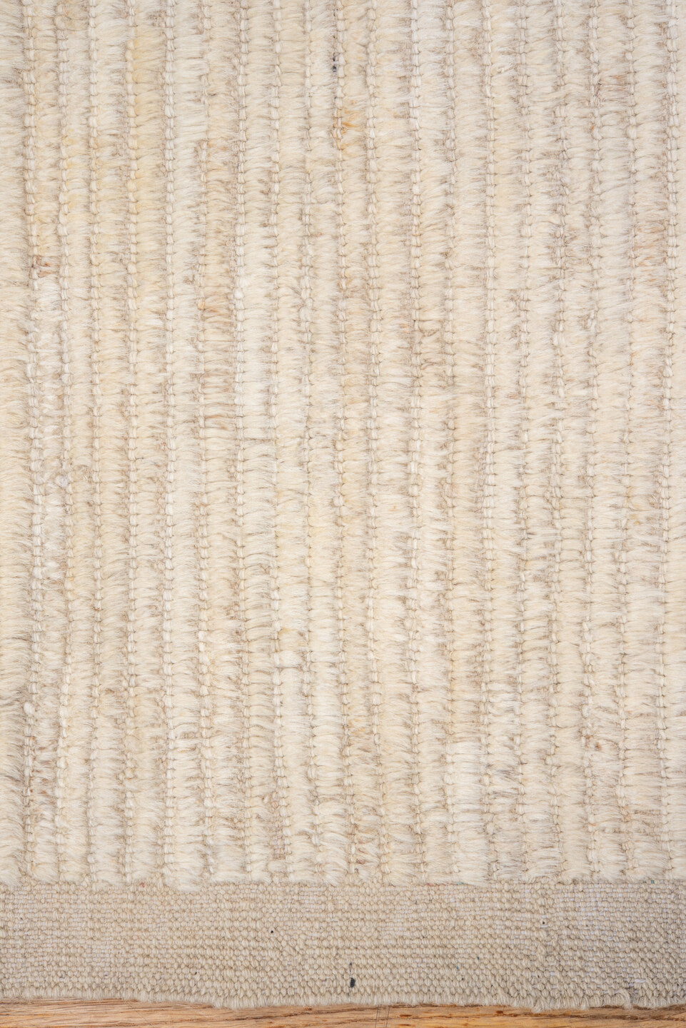3' x 10' one-of-a-kind handmade vintage Tulu runner rug. Color palette: ivory, cream, beige, taupe, gray