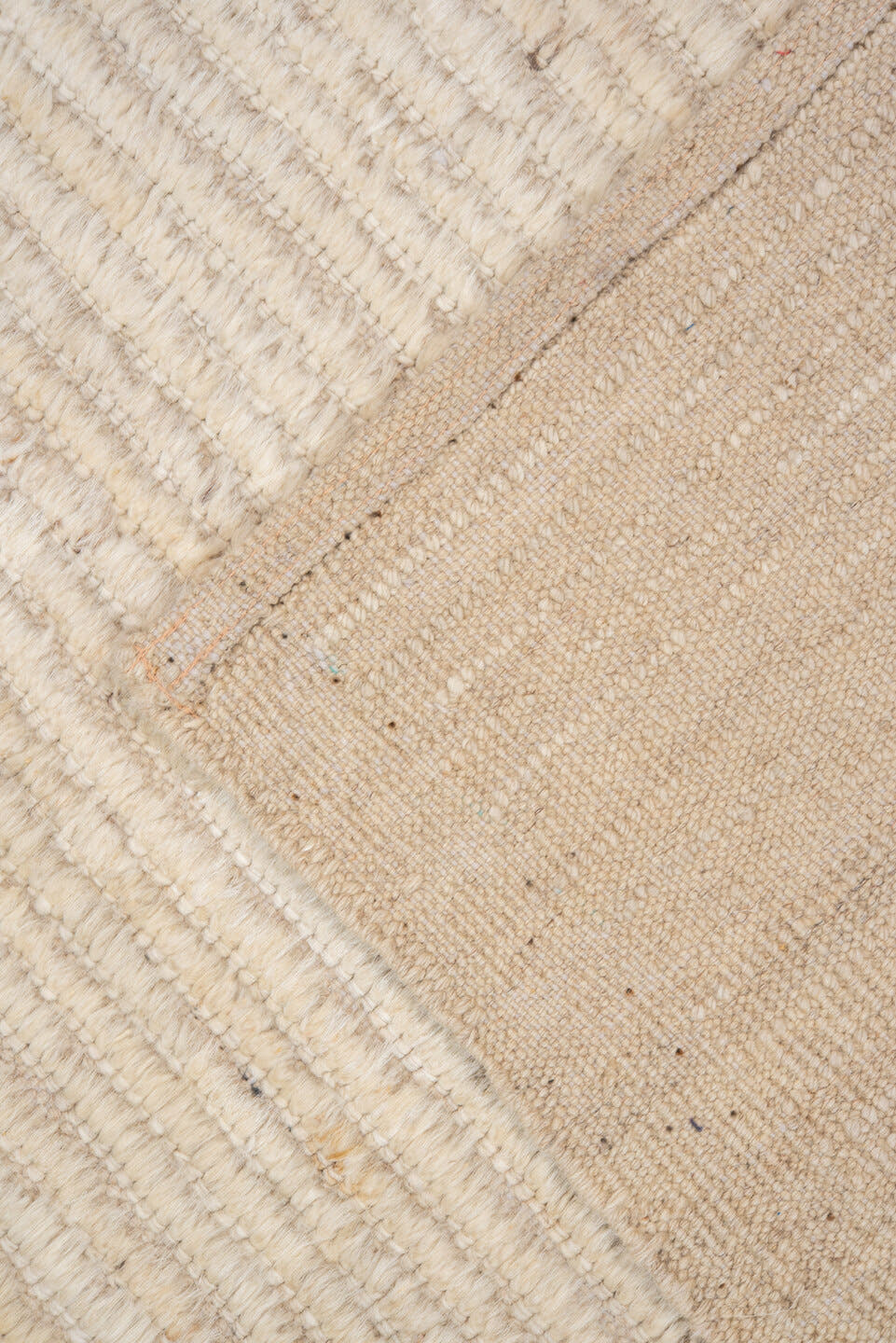 3' x 10' one-of-a-kind handmade vintage Tulu runner rug. Color palette: ivory, cream, beige, taupe, gray