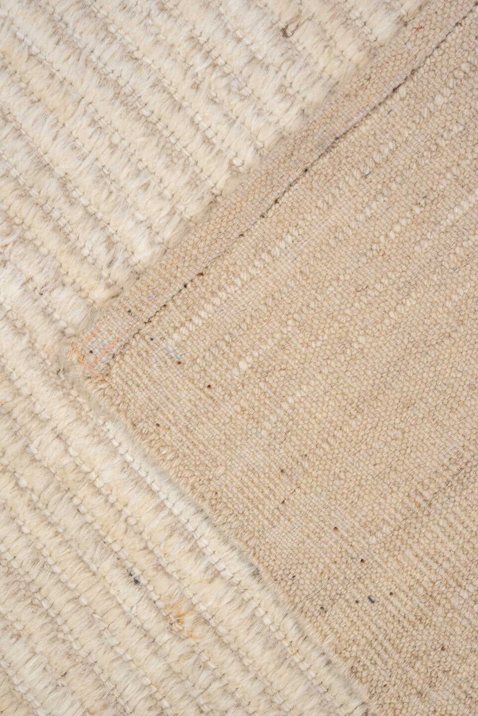 3' x 10' one-of-a-kind handmade vintage Tulu runner rug. Color palette: ivory, cream, beige, taupe, gray