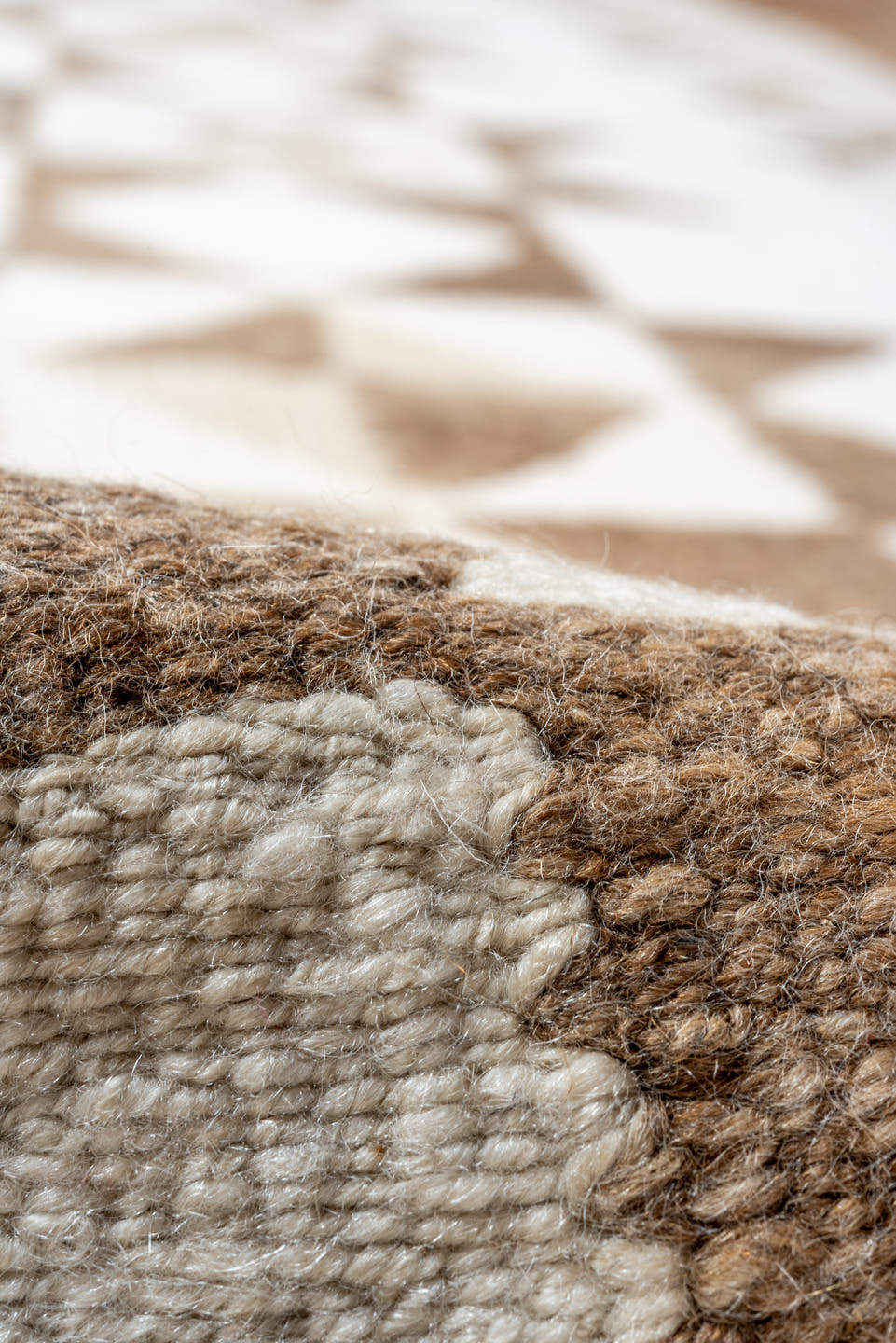 2' x 11' one-of-a-kind handmade antique Kilim runner rug. Color palette: ivory, taupe, camel, beige, gray