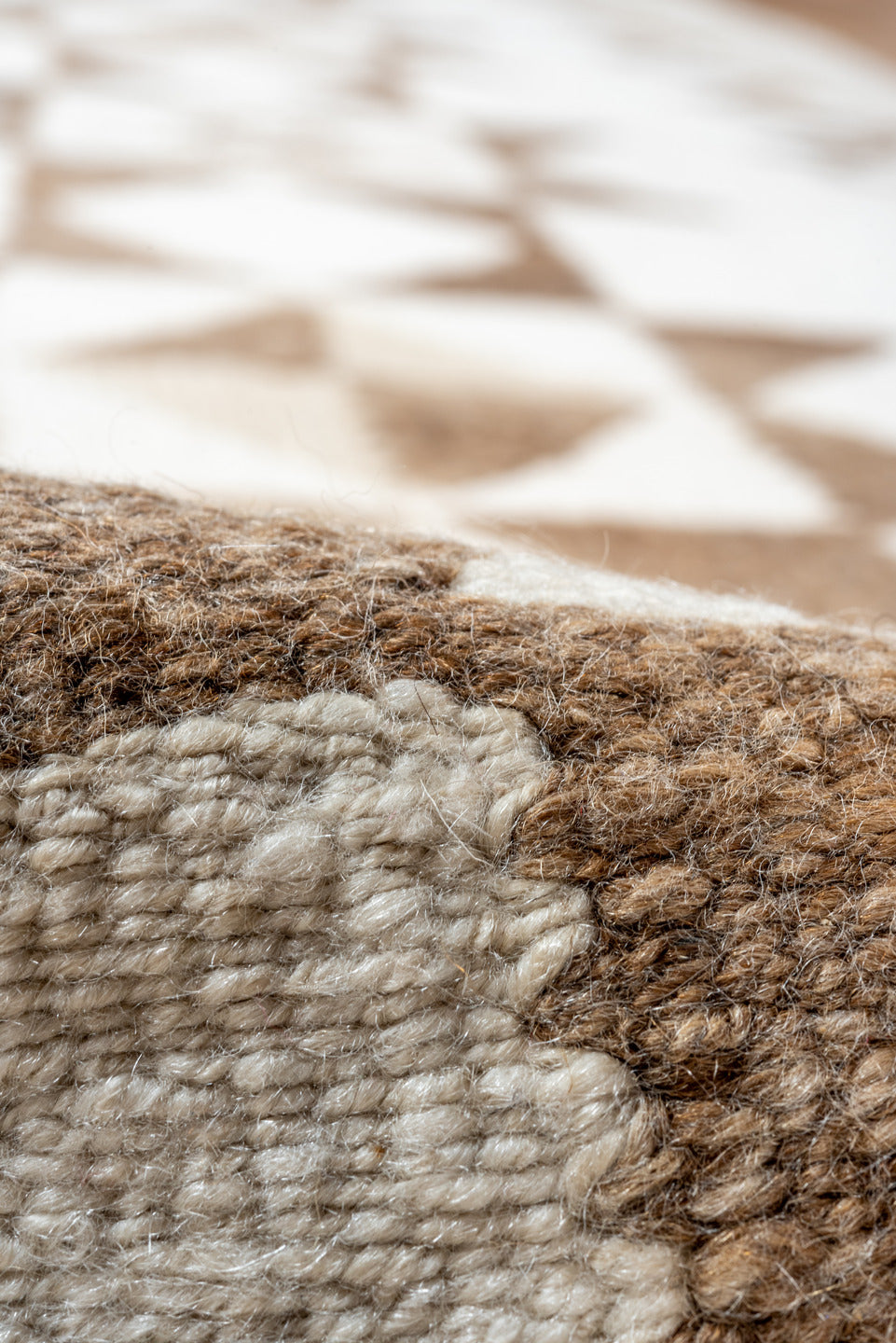2' x 11' one-of-a-kind handmade antique Kilim runner rug. Color palette: ivory, taupe, camel, beige, gray