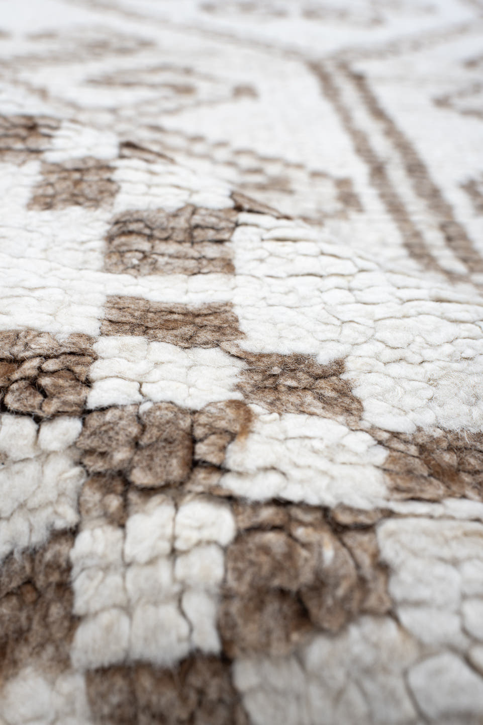 5' x 8' one-of-a-kind handmade vintage Kilim medium size rug. Color palette: ivory, taupe, brown, beige, gray