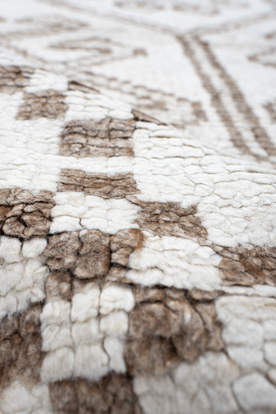 5' x 8' one-of-a-kind handmade vintage Kilim medium size rug. Color palette: ivory, taupe, brown, beige, gray