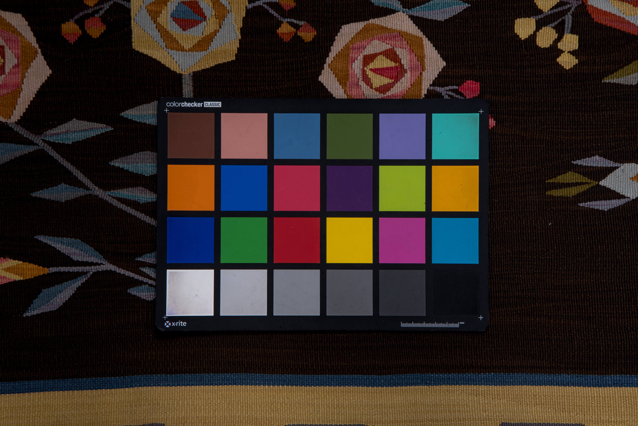 4' x 6' one-of-a-kind handmade vintage Kilim small size rug. Color palette: black, blue, brown, charcoal, gray, pink