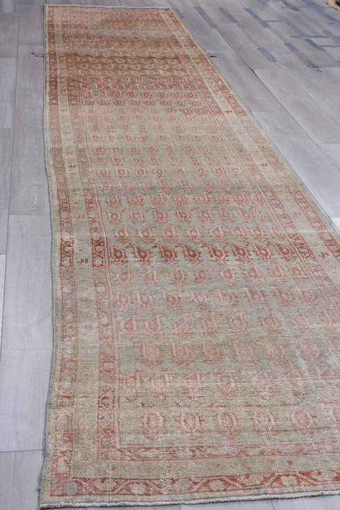 Antique Malayer Runner Rug (3' x 16')