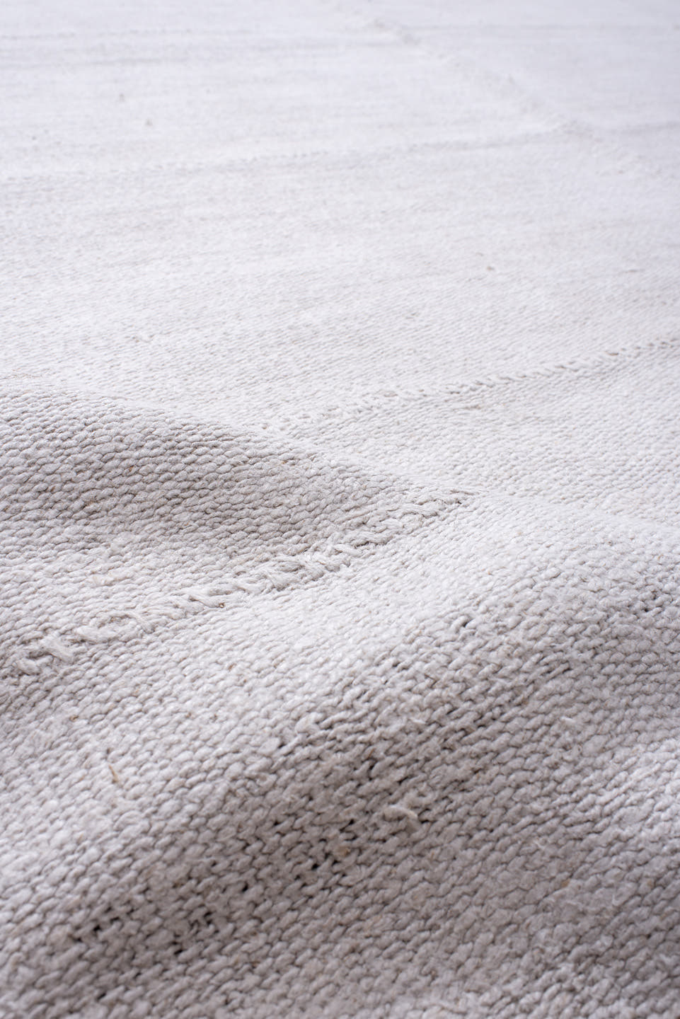 11' x 17' one-of-a-kind handmade antique Flatweave oversize rug. Color palette: ivory, cream, taupe, beige, gray