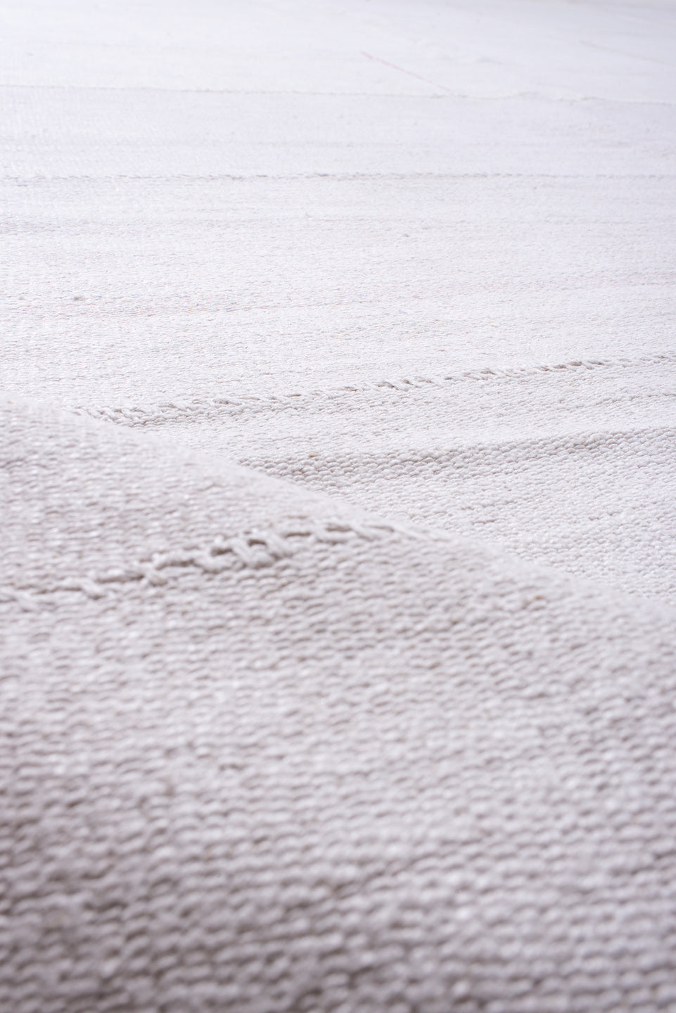 10' x 16' one-of-a-kind handmade vintage Flatweave rug. Color palette: dark gray, gainsboro, gray, light blue, light gray