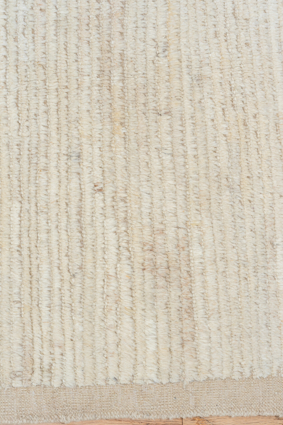 3' x 10' one-of-a-kind handmade vintage Tulu runner rug. Color palette: ivory, cream, beige, taupe, gray