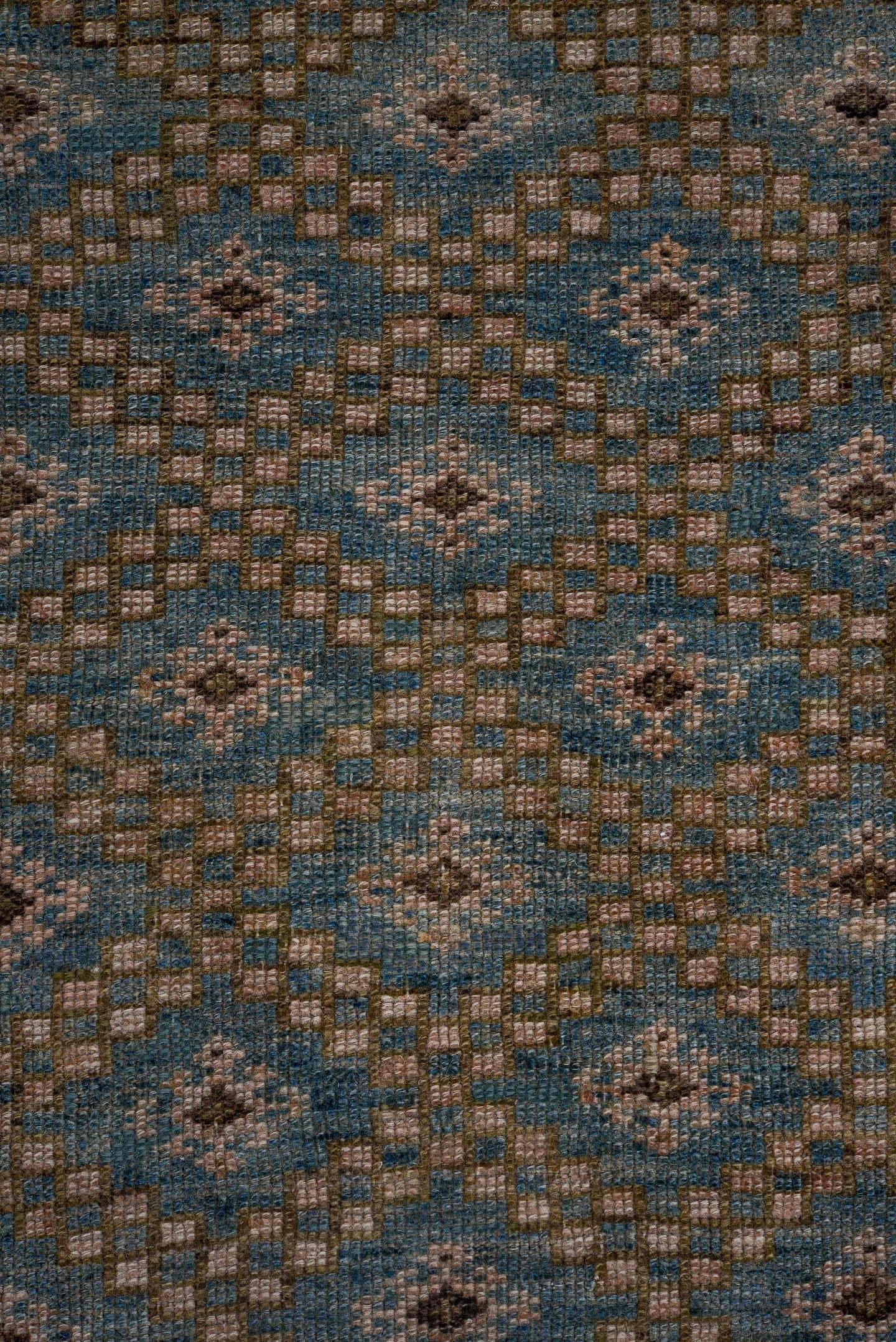 3' x 12' one-of-a-kind handmade vintage NW Persian runner rug. Color palette: turquoise, taupe, charcoal, ivory, camel