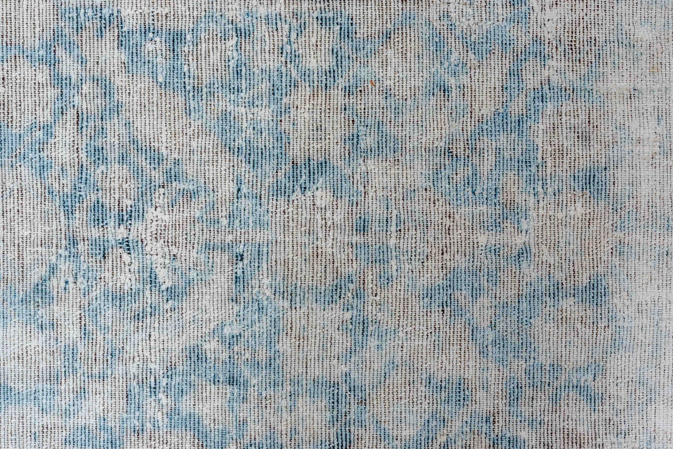 3' x 12' one-of-a-kind handmade antique Malayer runner rug. Color palette: ivory, sky blue, taupe, cream, pale gray