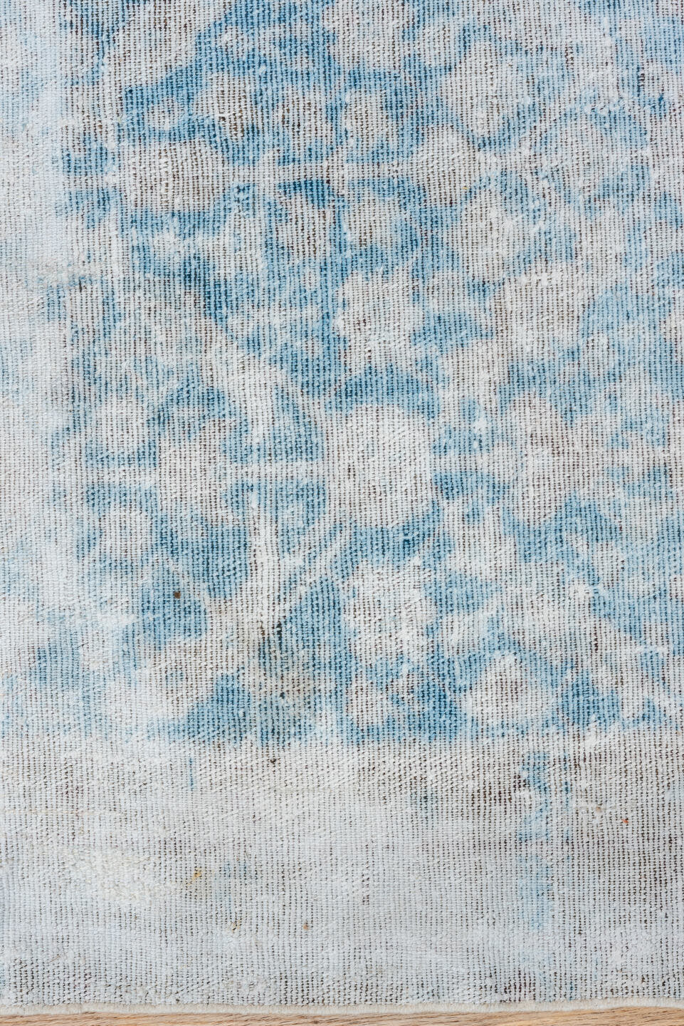 3' x 12' one-of-a-kind handmade antique Malayer runner rug. Color palette: ivory, sky blue, taupe, cream, pale gray