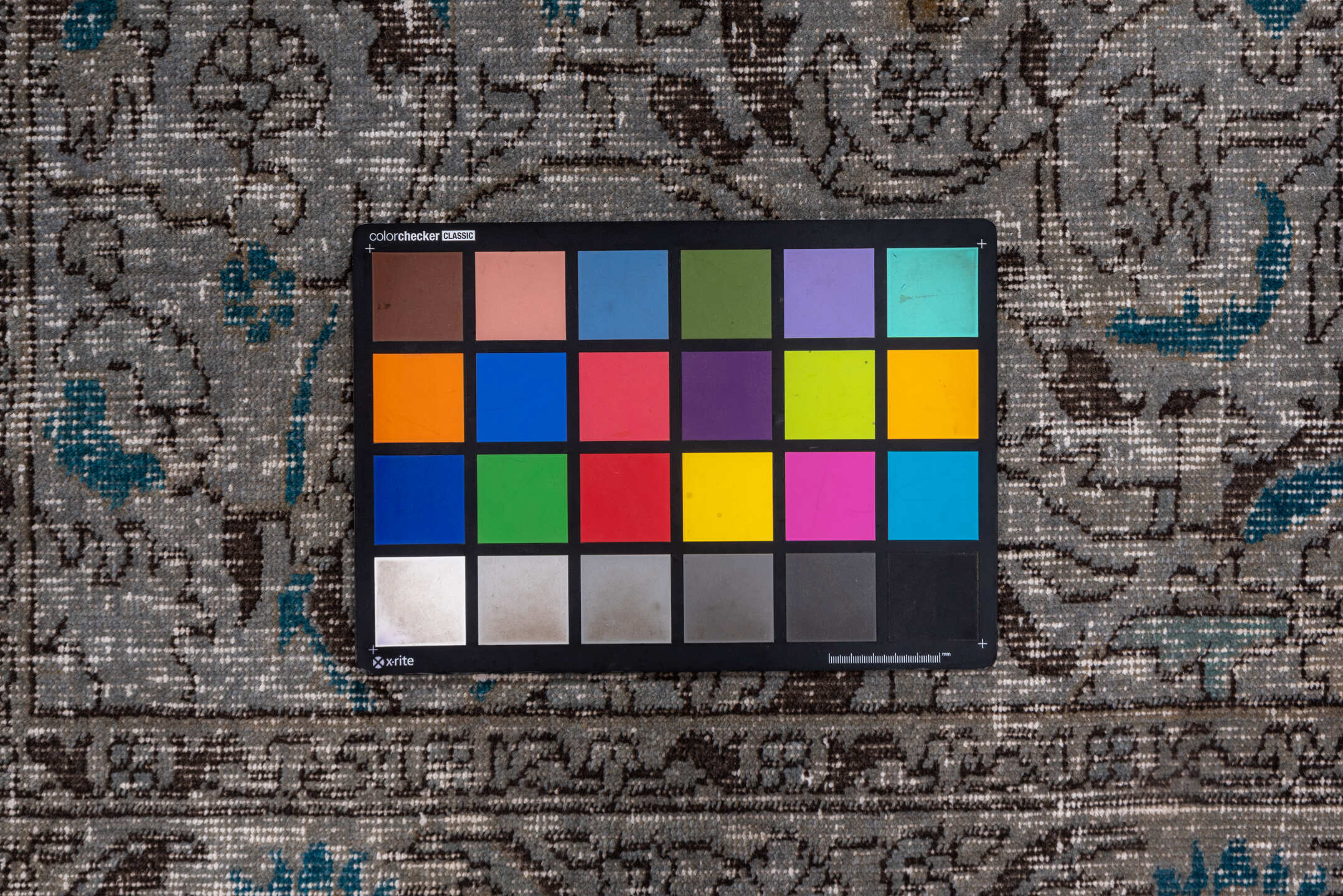 3' x 6' one-of-a-kind handmade vintage Overdyed small size rug. Color palette: taupe, brown, ivory, blue, charcoal, beige