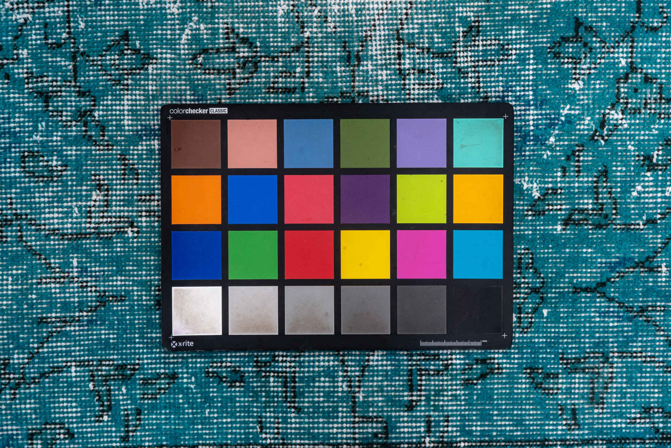 3' x 6' one-of-a-kind handmade vintage Overdyed small size rug. Color palette: turquoise, teal, aqua, ivory, charcoal, gray