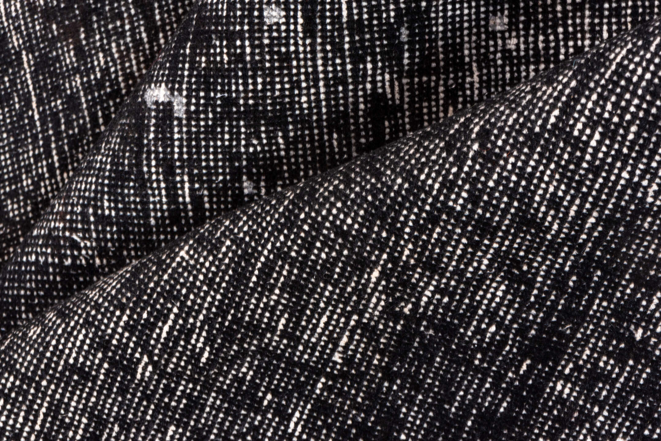 4' x 6' one-of-a-kind handmade vintage Overdyed small size rug. Color palette: black, charcoal, dim gray, gray, light gray