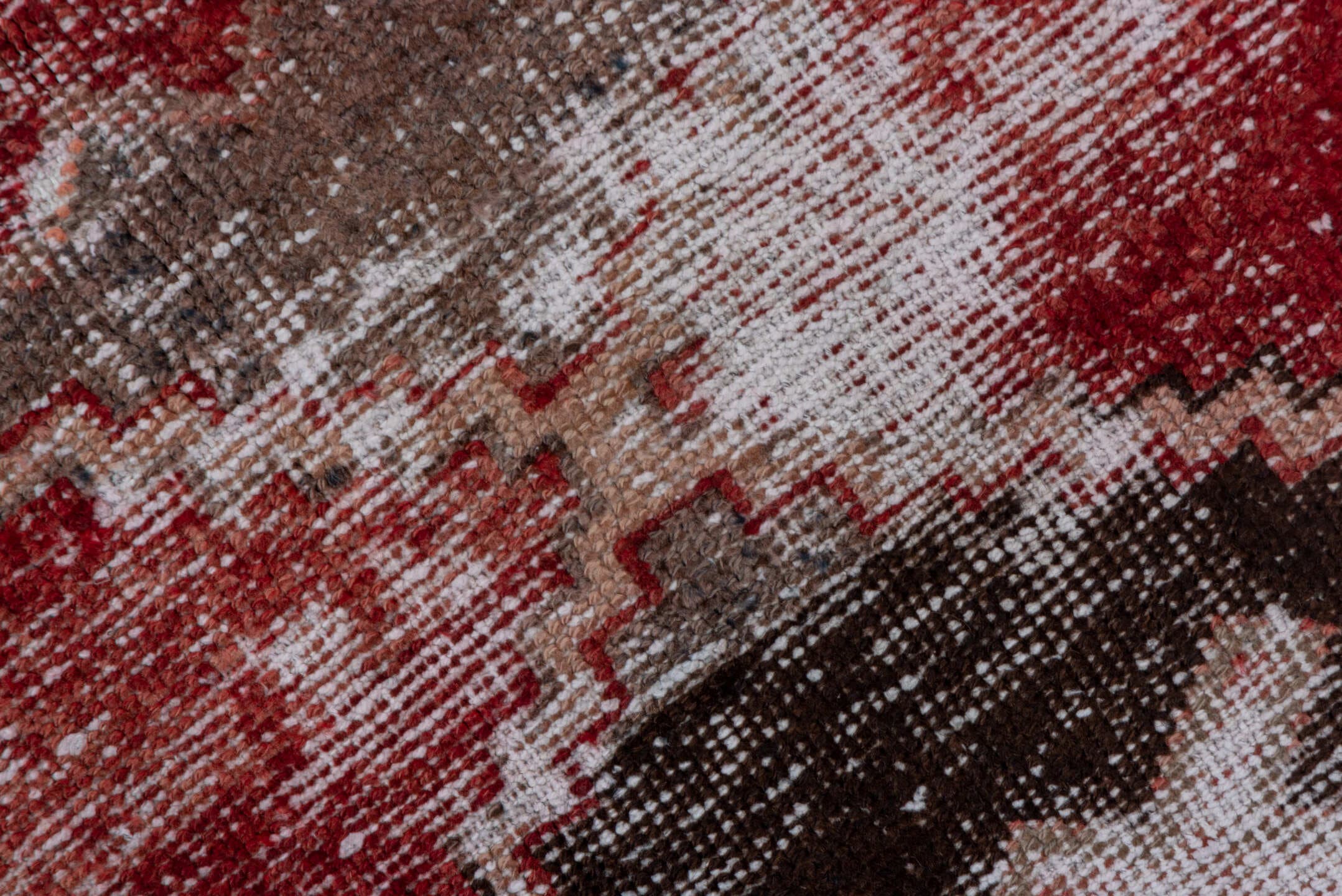 2' x 11' one-of-a-kind handmade vintage Oushak runner rug. Color palette: rust, blush, ivory, charcoal, rose, taupe