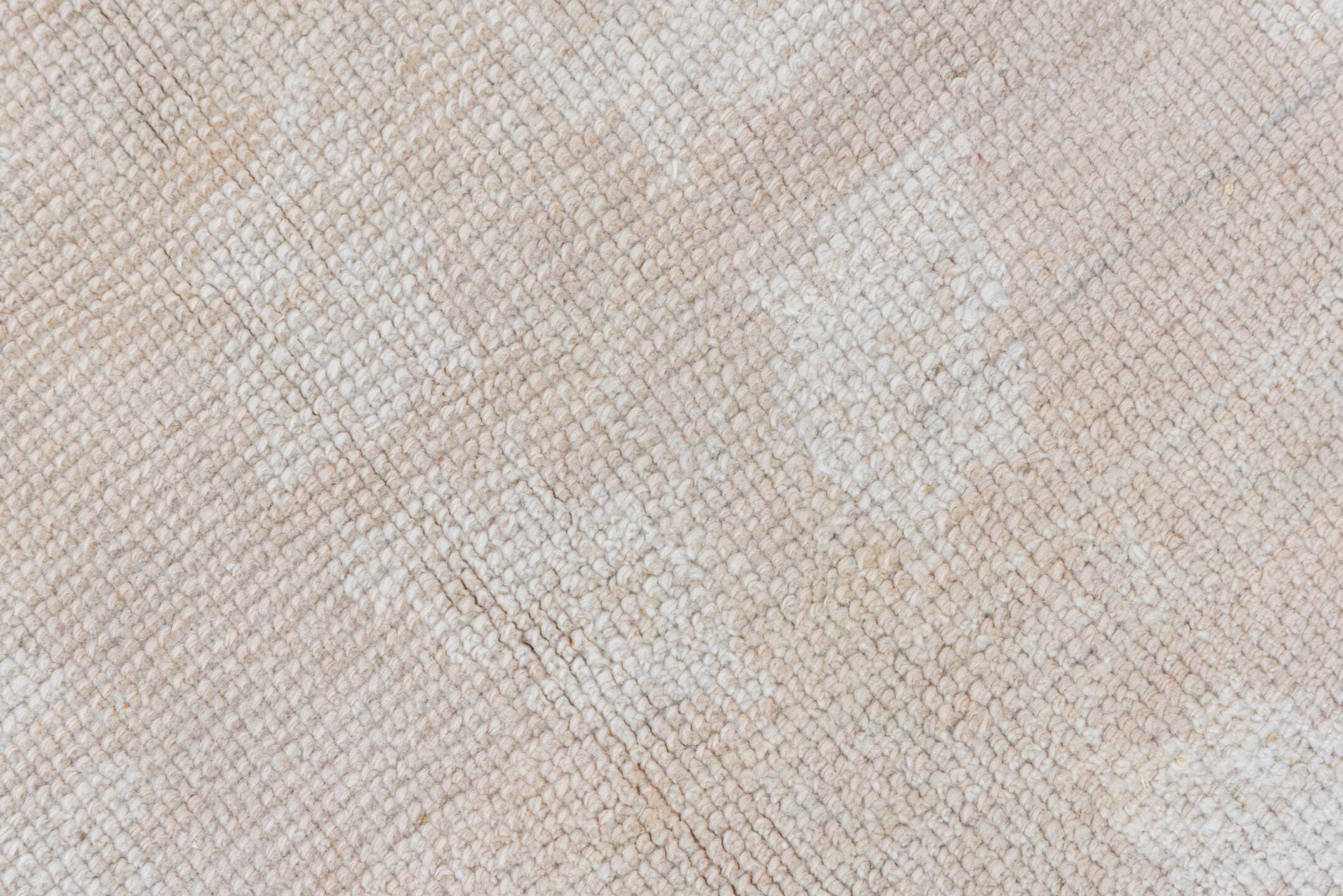 3' x 6' one-of-a-kind handmade vintage Oushak small size rug. Color palette: blush, ivory, cream, taupe, pink, beige, gray