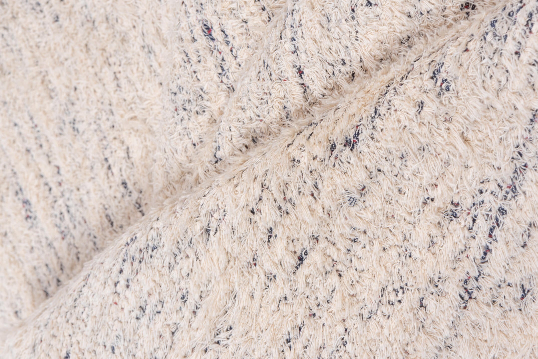 6' x 6' one-of-a-kind handmade vintage Kilim rug. Color palette: ivory, cream, light gray, taupe, beige, gray