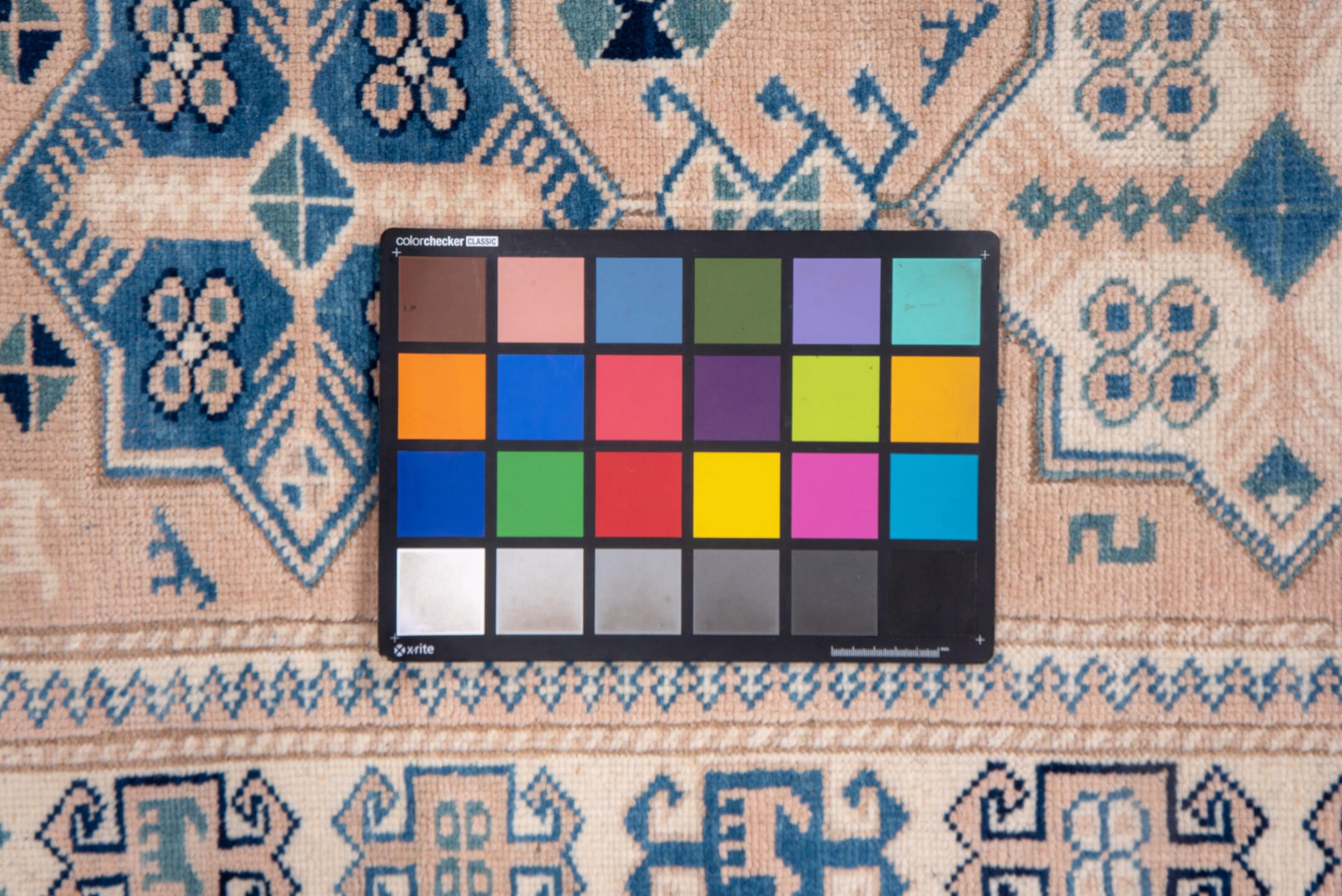 2' x 15' one-of-a-kind handmade vintage Oushak runner rug. Color palette: blue, brown, fiord, gray, light gray, off-white