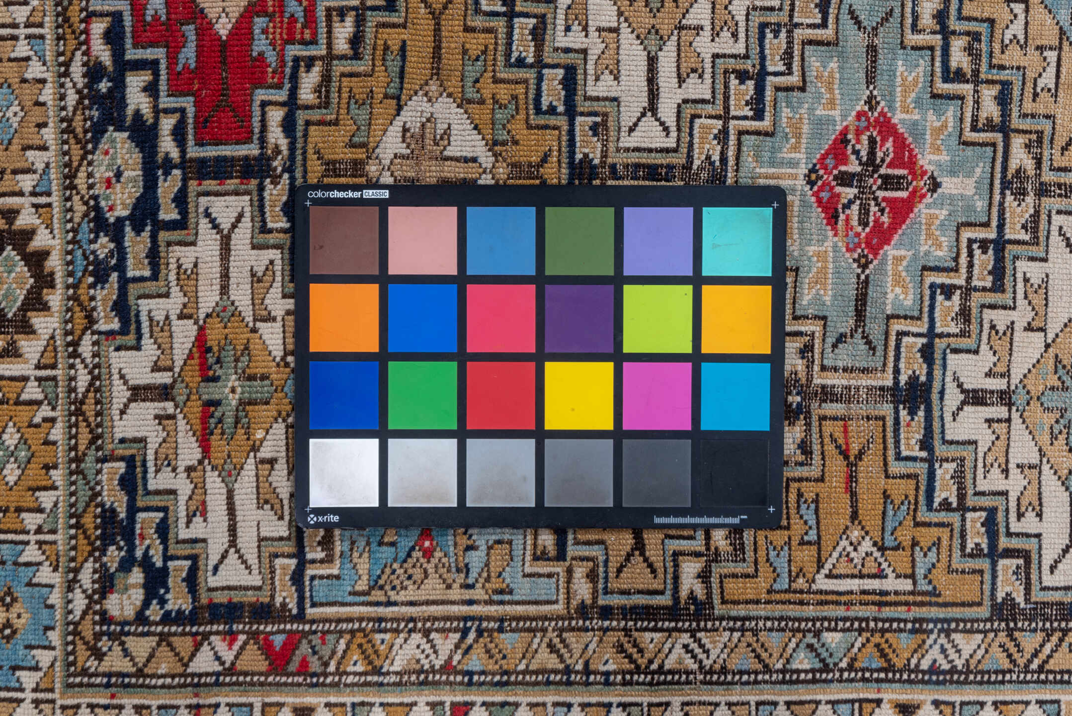 3' x 6' one-of-a-kind handmade vintage Shirvan small size rug. Color palette: taupe, camel, ivory, sky blue, crimson, navy