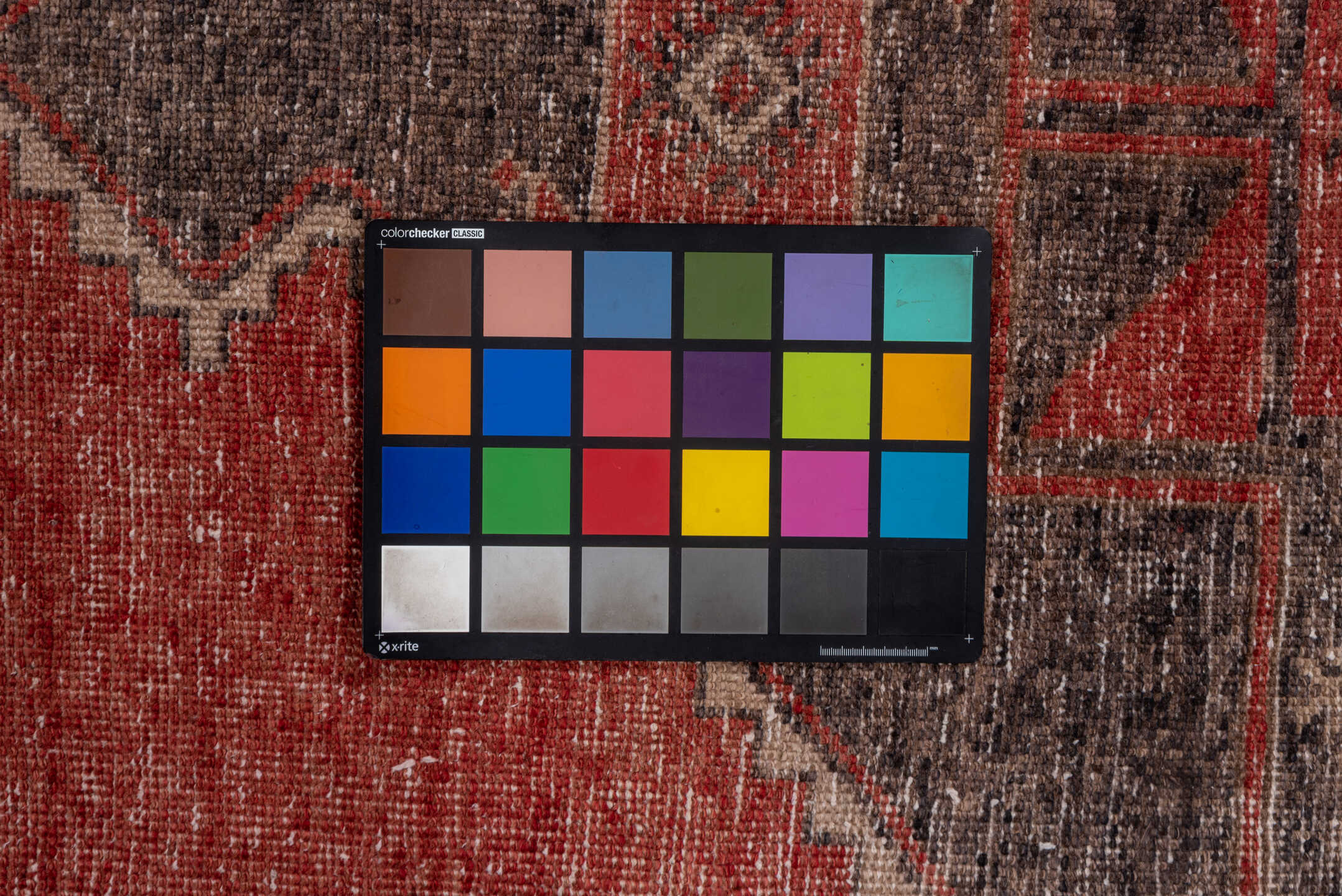 3' x 12' one-of-a-kind handmade vintage Oushak runner rug. Color palette: brown, gray, pink, red