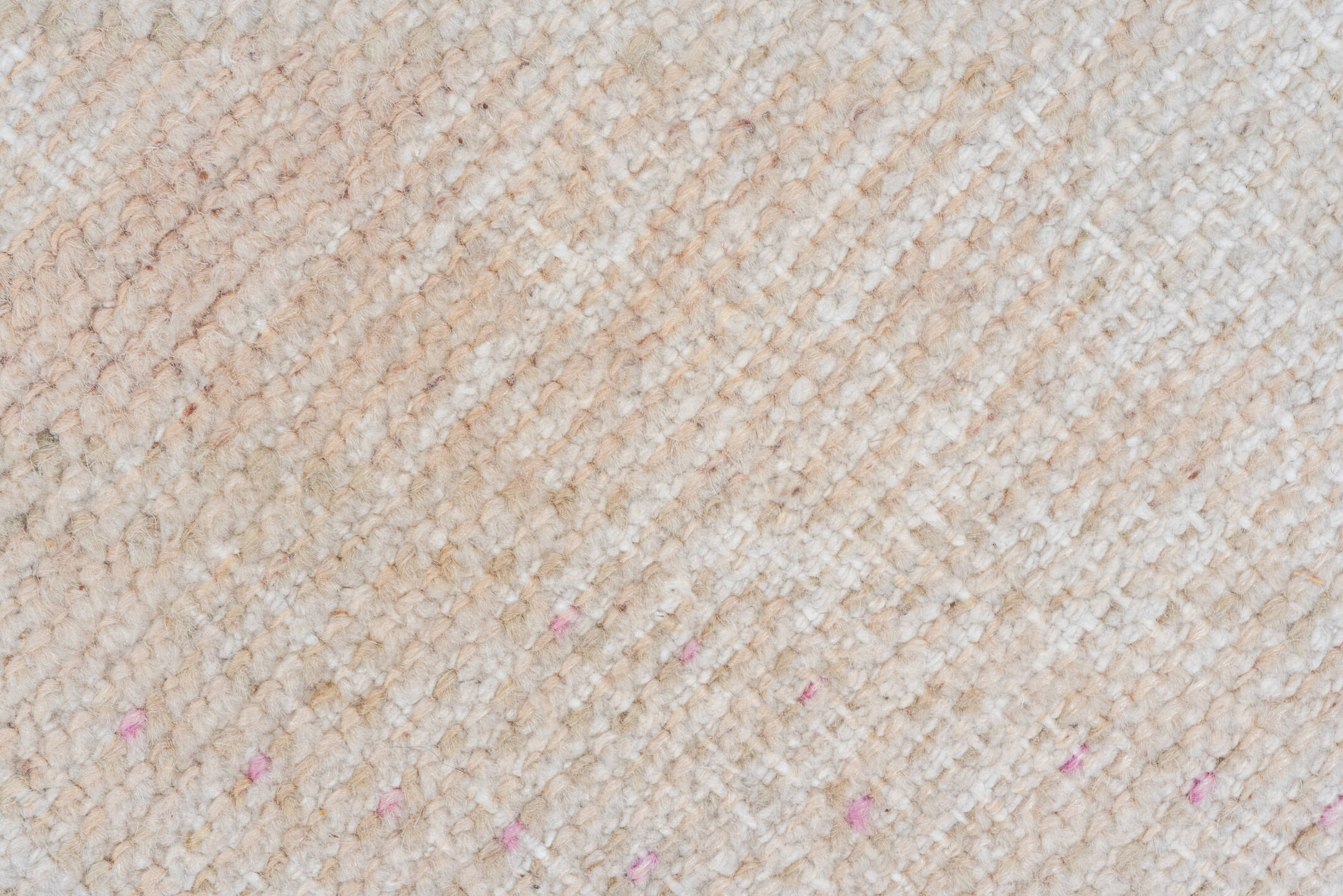 2' x 4' one-of-a-kind handmade vintage Oushak small size rug. Color palette: ivory, beige, blush, cream, taupe, pale pink