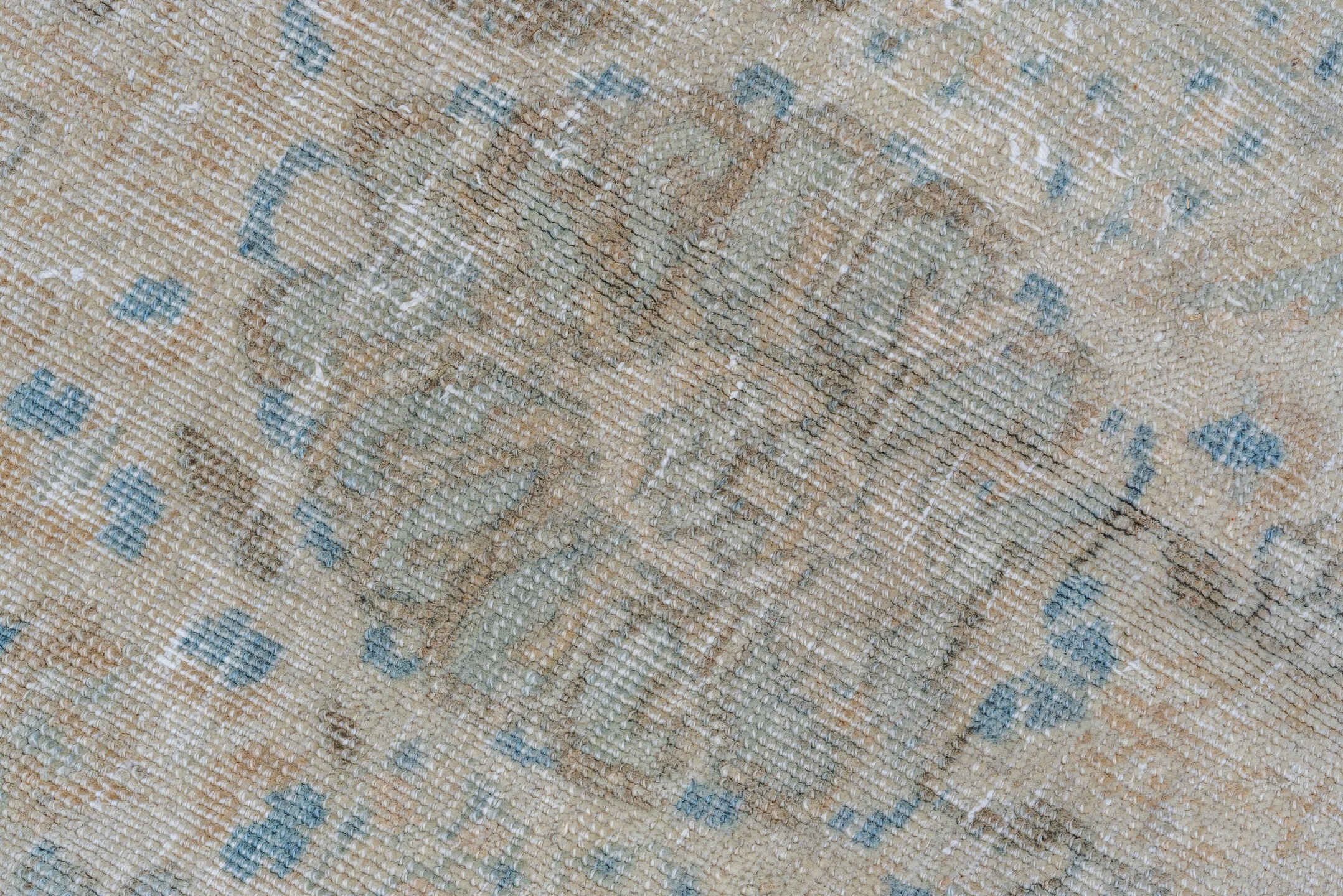 11' x 14' one-of-a-kind handmade vintage Tabriz oversize rug. Color palette: dark gray, gray, light blue, light gray