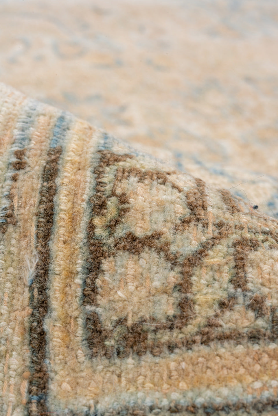 8' x 11' one-of-a-kind handmade vintage Khorassan large size rug. Color palette: brown, dark gray, dim gray, gainsboro, gray