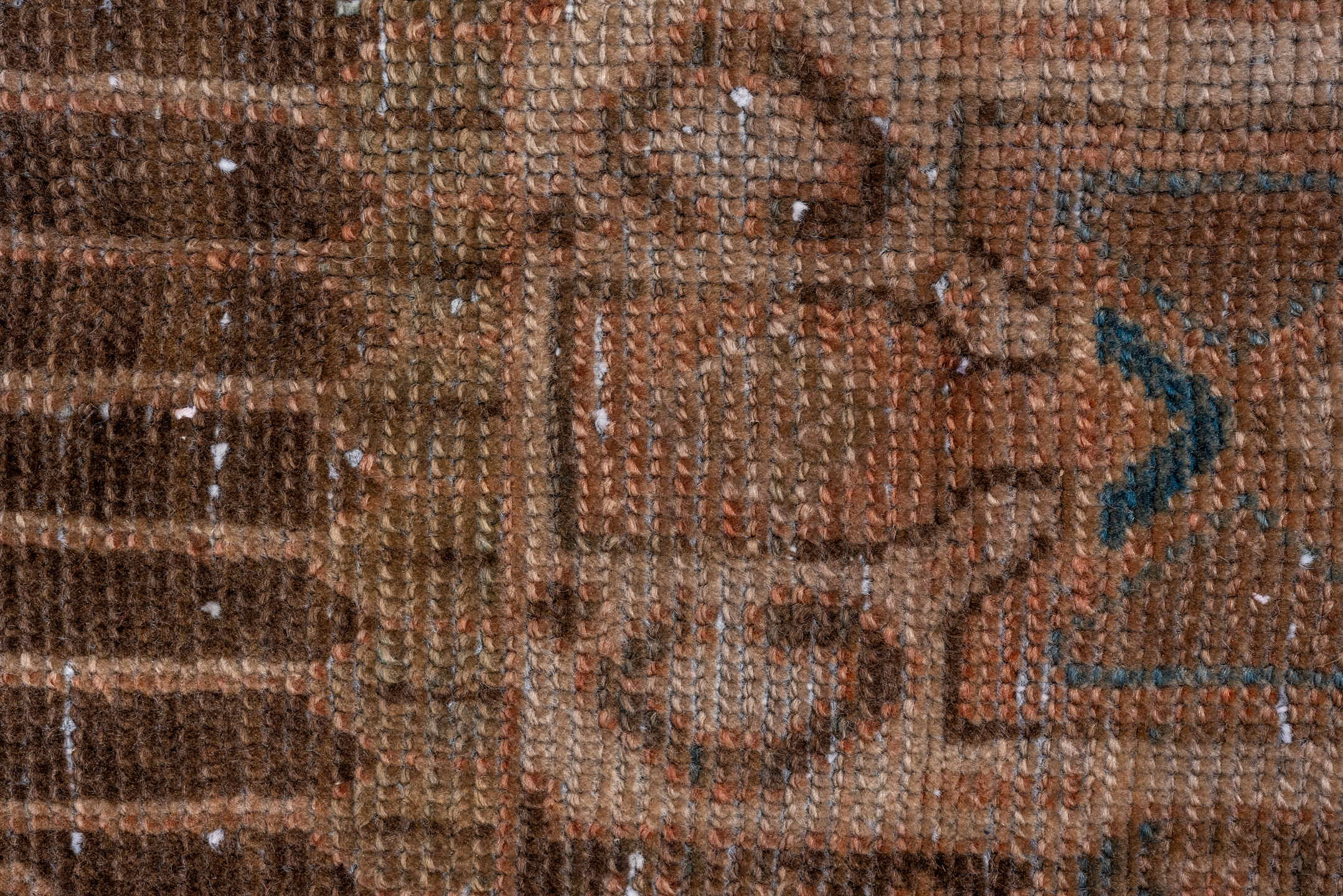 4' x 6' one-of-a-kind handmade vintage Malayer small size rug. Color palette: taupe, brown, sky_blue, ivory, camel, slate