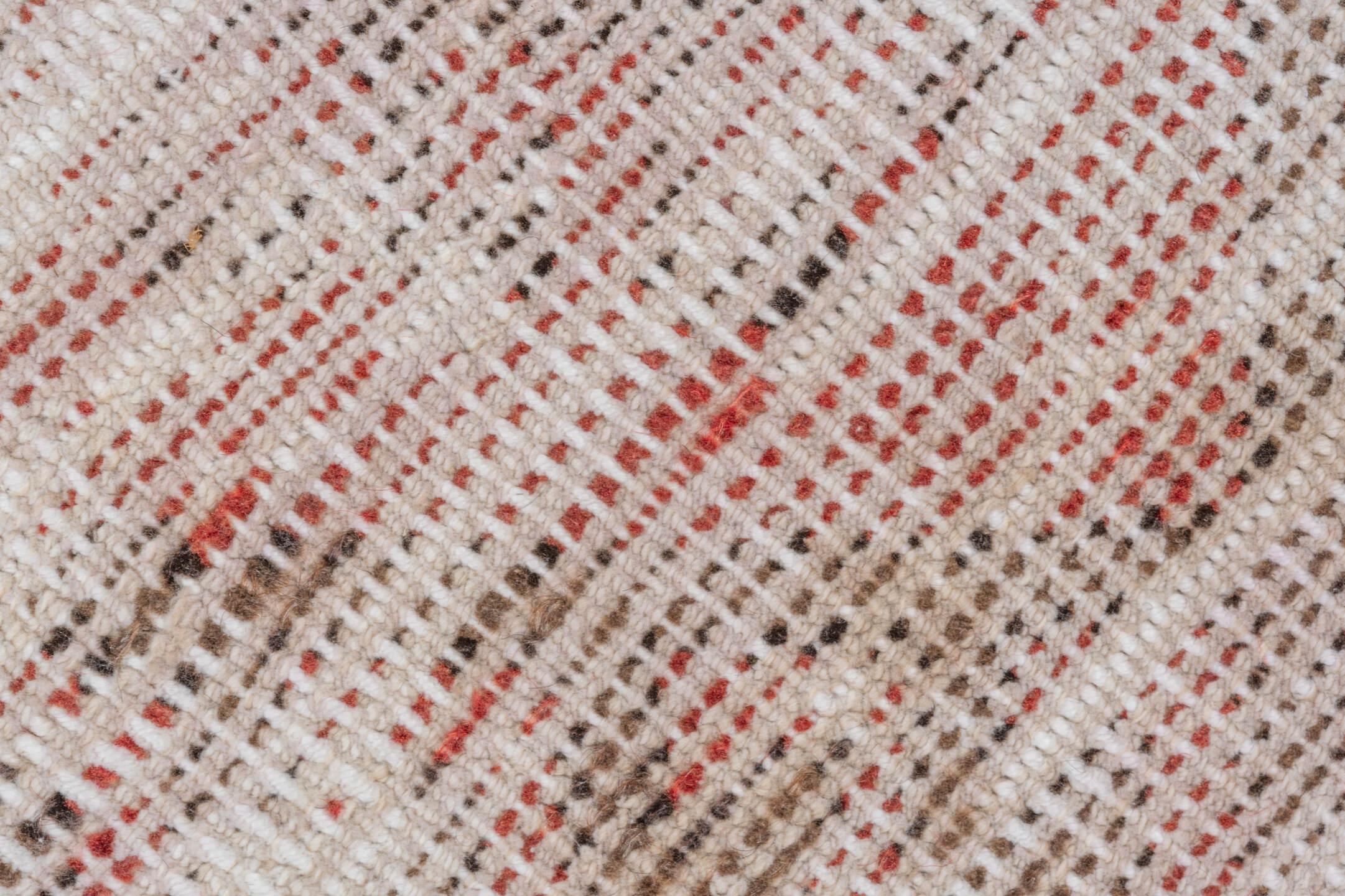 2' x 11' one-of-a-kind handmade vintage Oushak runner rug. Color palette: brown, gray, light gray, off-white, pink, red