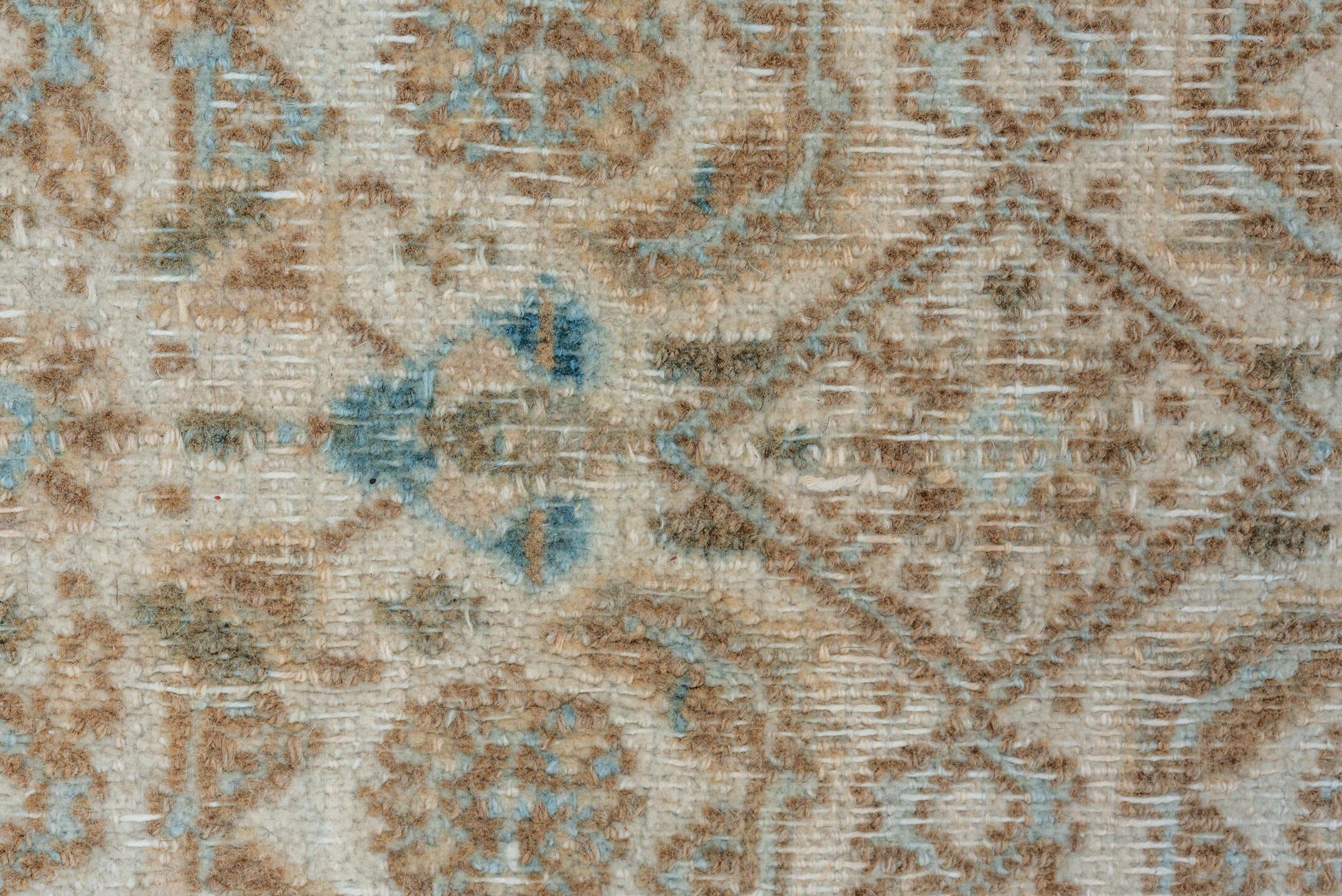 6' x 10' one-of-a-kind handmade vintage Tabriz large size rug. Color palette: ivory, sky blue, beige, taupe, camel