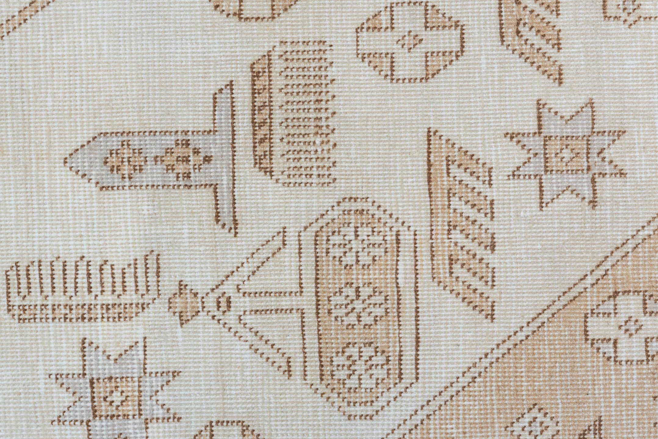 11' x 18' one-of-a-kind handmade vintage Tabriz oversize rug. Color palette: ivory, beige, taupe, sand, camel, gray